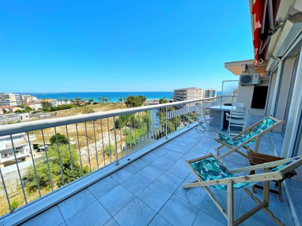 Grand 2P - Vue Mer hallucinante - Terrasse - Parking - Clim - 200m Plage