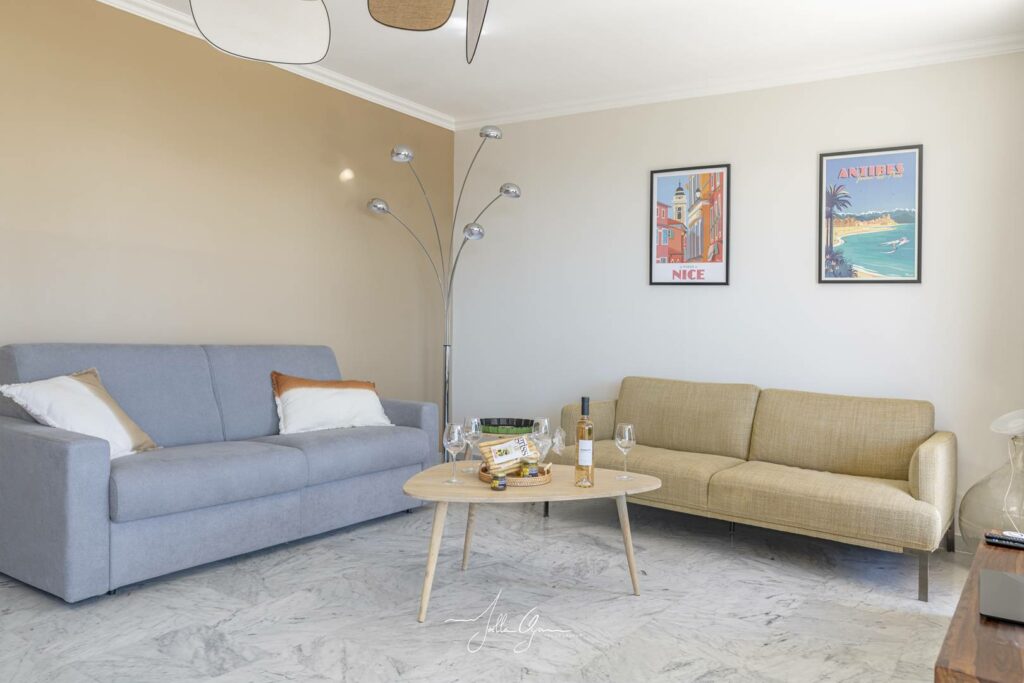 Magnifique 3P terrasse vue Mer 2 ch clim parking garage piscine tennis plancha wifi