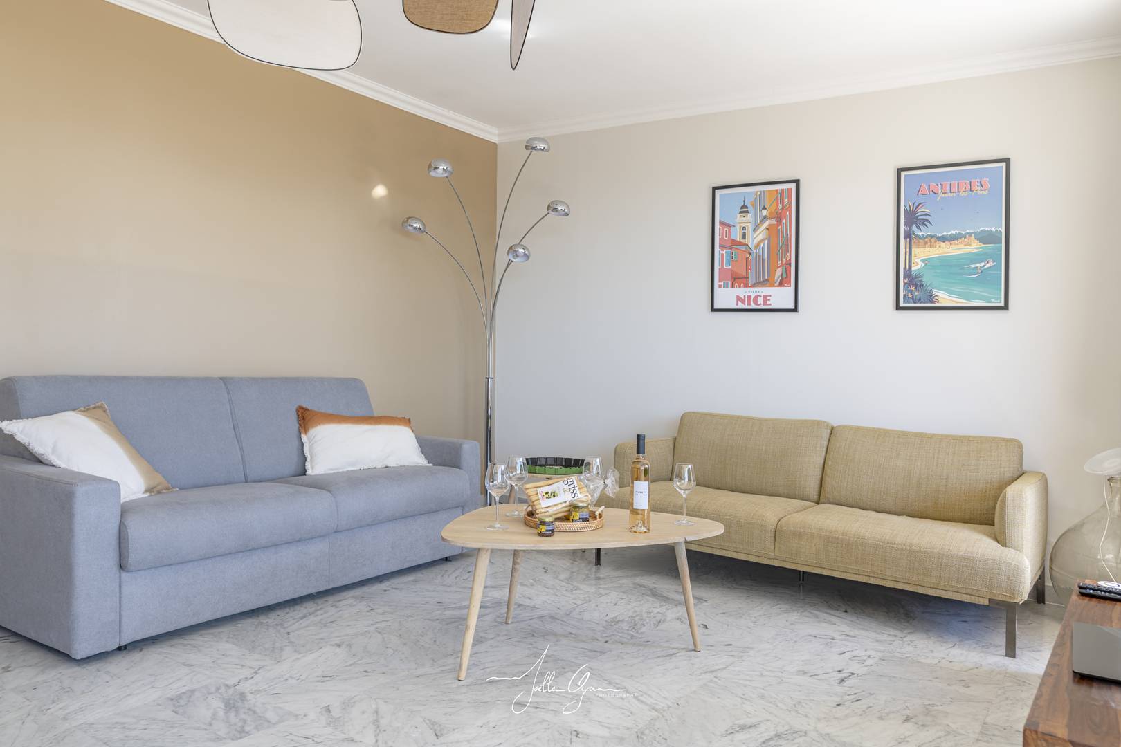 Magnifique 3P terrasse vue Mer 2 ch clim parking garage piscine tennis plancha wifi – Image 6